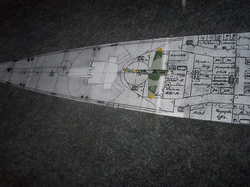 whats left of an old ME 109 model for scale comparison.